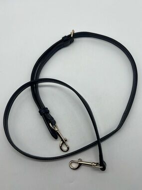 NEW COACH Purple Blue Leather Gold Hardware Thin Replacement Bag Strap